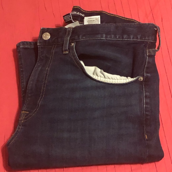 CALVIN KLEIN STRAIGHT LEG JEANS SIZE 33 INSEAM 32 - Picture 14 of 15